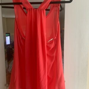 Francesca's Collections Coral Sleeveless Top